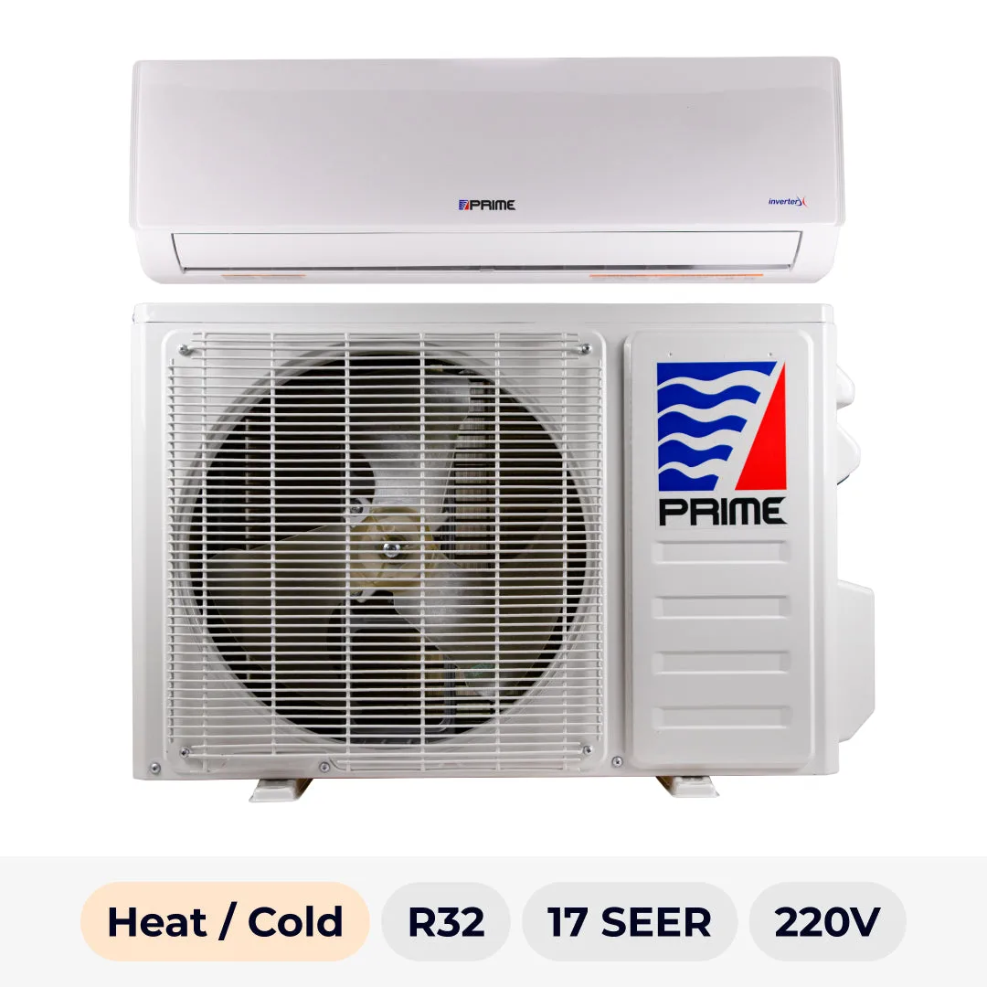 Mini Split PRIME 36000 BTU frio/calor 17 SEER R-32 220V