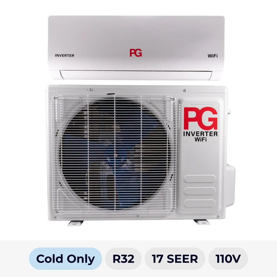 Mini Split PG 12000 BTU solo frio 17 SEER2 R-32 110V