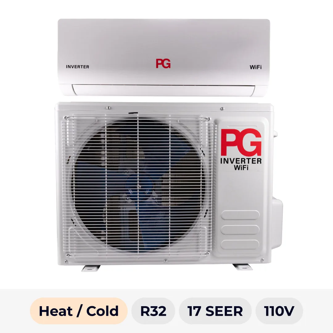 Mini Split PG 12000 BTU frio/calor 17 SEER R-32 110V